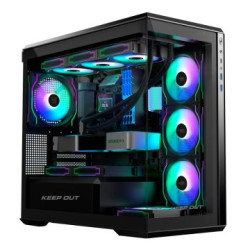 Keep Out Caja M-atx XC-905 Pro+ 4FANS HUB Type C - 169-APPXC-905PRO+
