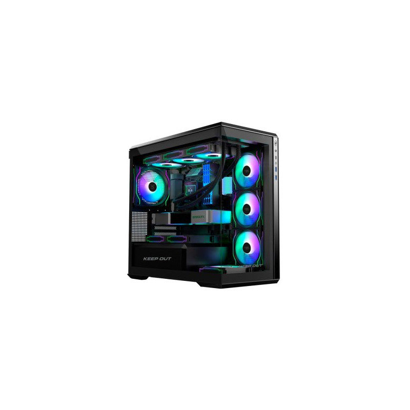 Keep Out Caja M-atx XC-905 Pro+ 4FANS HUB Type C - 169-APPXC-905PRO+