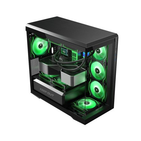 Keep Out Caja M-atx XC-905 Pro+ 4FANS HUB Type C - 169-APPXC-905PRO+
