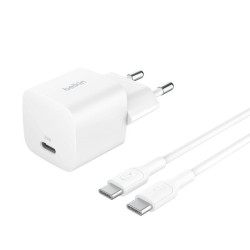 Belkin BOOST Charge 25W USB-C wh Cha.PD/PPS 1m C. WCA012kq1MWH-B6 - WCA012KQ1MWH-B6