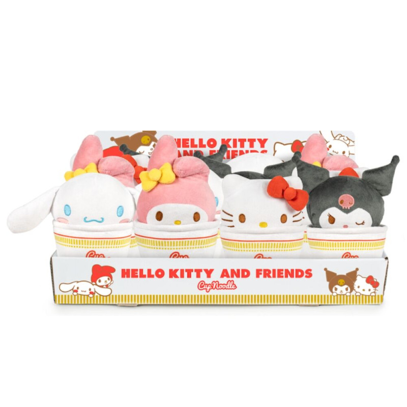 Peluche Cup Noodles Hello Kitty & Friends 16cm surtido - 8410779410238