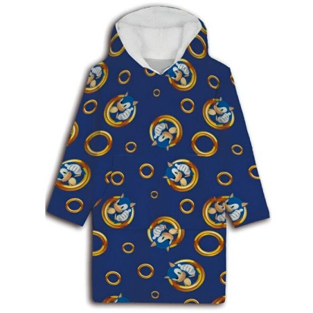Bata sudadera oversize Sonic the Hedgehog coral infantil - 8436580117173