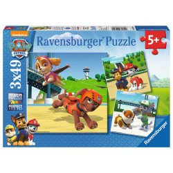 Puzzles Patrulla Canina Paw Patrol 3x49pz - 4005556092390
