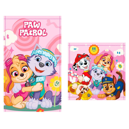Set 2 toallas baño Patrulla Canina Paw Patrol algodon - 8435631345381
