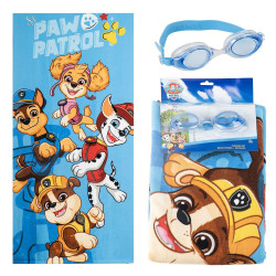 Set toalla + gafas natacion Patrulla Canina Paw Patrol - 8445484589528