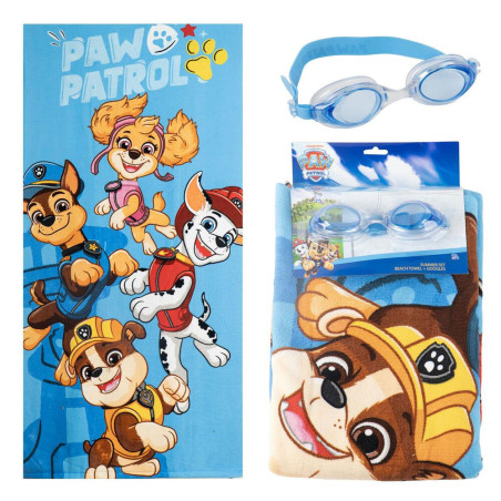 Set toalla + gafas natacion Patrulla Canina Paw Patrol - 8445484589528