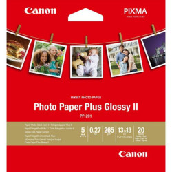 Canon PP-201 13x13 cm 20 Blatt Photo Paper Plus Glossy II 265 g - 4549292071498
