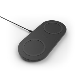 BASE DE CARGA INALÁMBRICA DOBLE BELKIN WIZ002VFBK 10W BOOST CHARGE COLOR NEGRO - 0745883795598