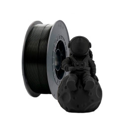 Filamento 3D PLA - Diametro 1.75mm - Bobina 2.5kg - Color Negro - PLA-Black-2.5