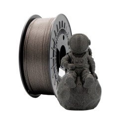 Filamento 3D PLA GLITTER - Diametro 1.75mm - Bobina 1kg - Color Negro - PLA-GLITTER-Black