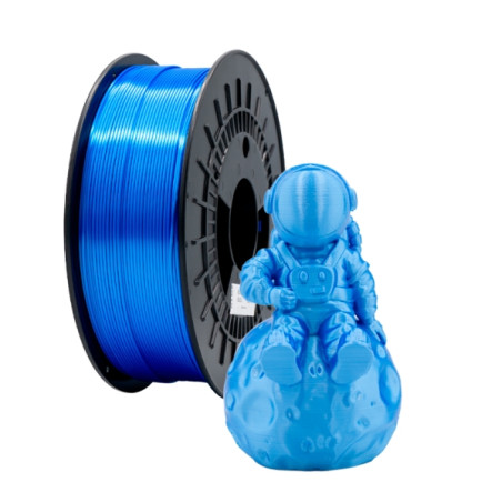 Filamento 3D PLA SILK - Diametro 1.75mm - Bobina 1kg - Color Azul - PLA-SILK-Blue