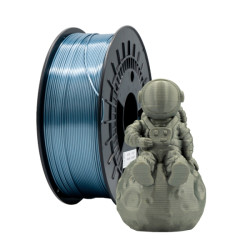 Filamento 3D PLA SILK - Diametro 1.75mm - Bobina 1kg - Color Plata - PLA-SILK-Silver