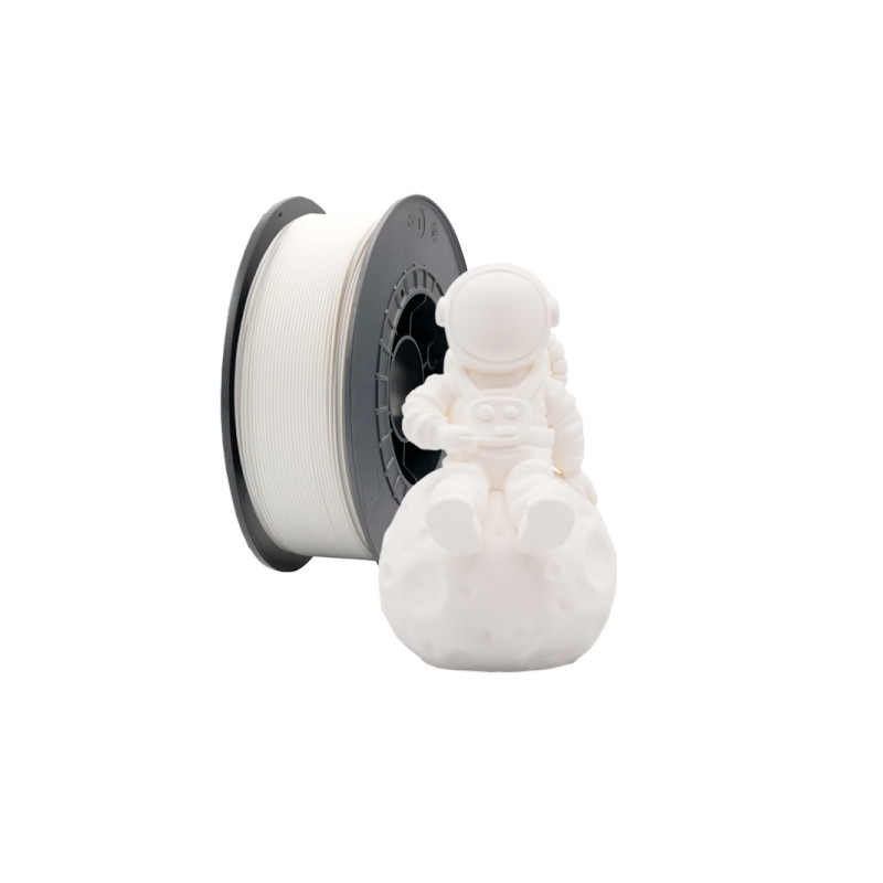 Filamento 3D PLA - Diametro 2.85mm - Bobina 2.5kg - Color Blanco - PLA-White-2.85-2.5