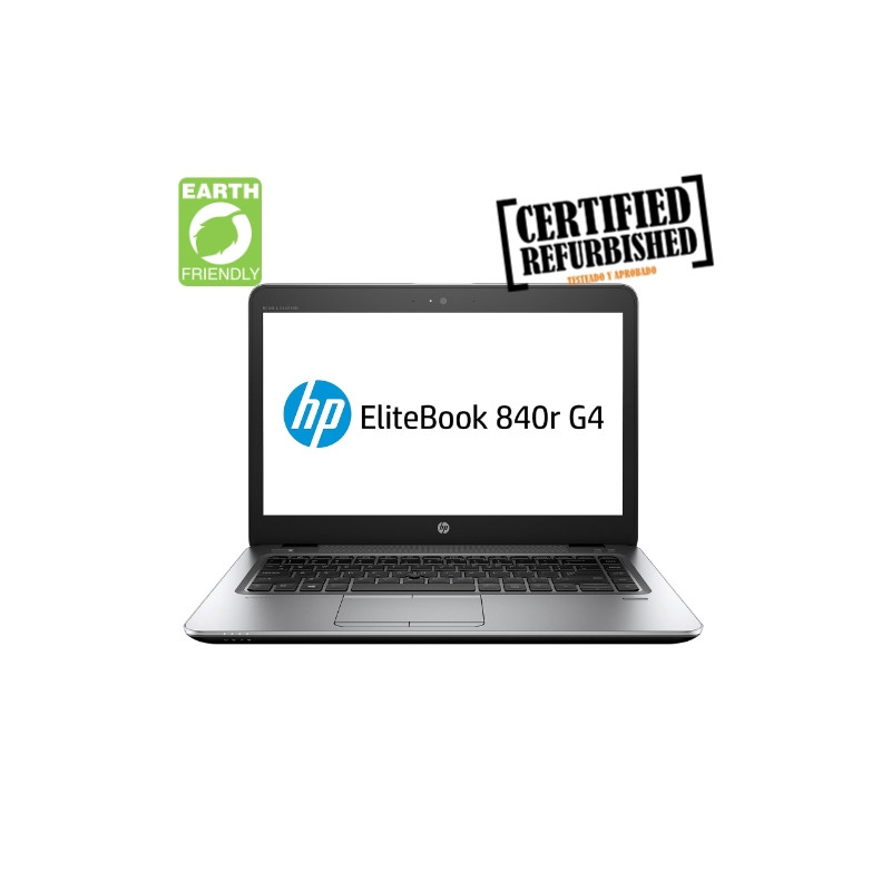 HP EliteBook 840R G4 - Intel Core i5-7th - 8GB - 256GB SSD M.2 - 14" - Windows 10 Pro - Grado A - Certified refurbished - OC-127