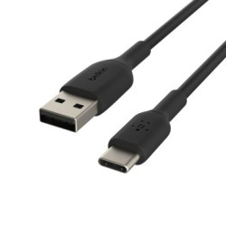 Belkin USB-C/USB-A Cable 15cm PVC, black CAB001bt0MBK - CAB001BT0MBK