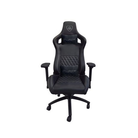 SILLA GAMER PRO KEEP OUT XSPRO HAMMER SILVER BLACK CUERO SINTETICO DE ALTA CALIDAD ELEVADOR 80mm REP - XSPROHAMMERBS