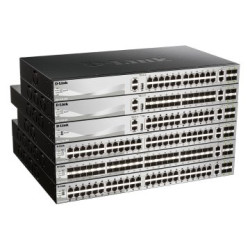 SWITCH GESTIONABLE L3 D-LINK STACKABLE DGS-3130-30PS/E 24P POE (370W) GIGA + 2P 10G + 4P 10G SFP+ - DGS-3130-30PS/E