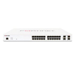 SWITCH GESTIONABLE FORTINET FS-124E-POE L2+ 24xGE RJ45 12xPOE MAX 185W 4xGE SFP 256 MB DDR3 MONTAJE - FS-124E-POE
