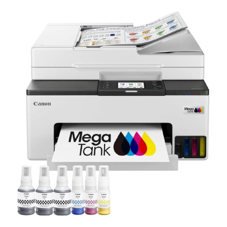 Multifunción inyección canon maxify gx2051 megatank color fax -  a4 -  red -  wifi -  adf -  3 botellas negro - 6171C029-2
