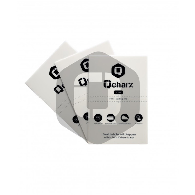 Laminas de proteccion frontales qcharx hidrogel hd qx1 lite 50 unidades - QCHHD.LITE 50