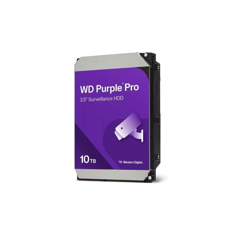 Disco Duro Western Digital WD Purple Pro Surveillance 10TB/ 3.5"/ SATA III/ 512MB - WD102PURP