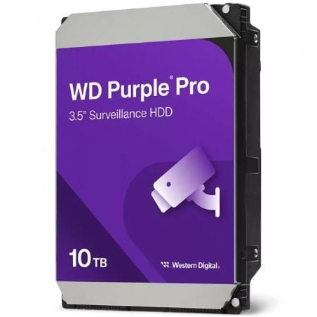 Disco Duro Western Digital WD Purple Pro Surveillance 10TB/ 3.5"/ SATA III/ 512MB - WD102PURP