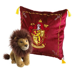 Peluche pack the noble collection harry potter leon mascota gryffindor + cojin gryffindor - 00NN7042