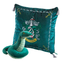 Peluche pack the noble collection harry potter serpiente mascota slytherin + cojin slytherin - 00NN7043