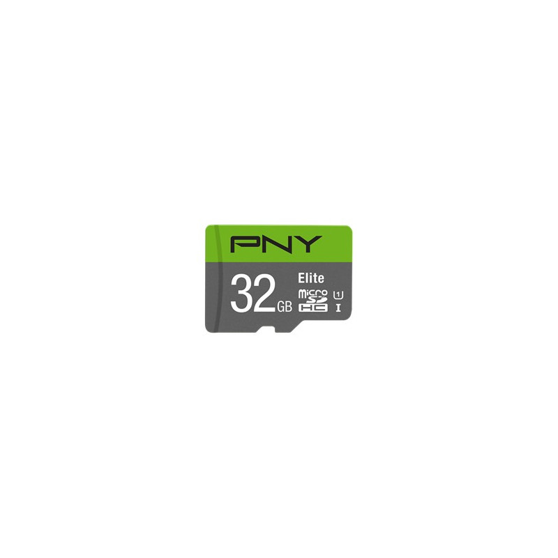 Tarjeta memoria micro secure digital micro sdhc elite pny 32gb clase 10 uhs - i u1 - P-SDU32GU185GW-GE-2