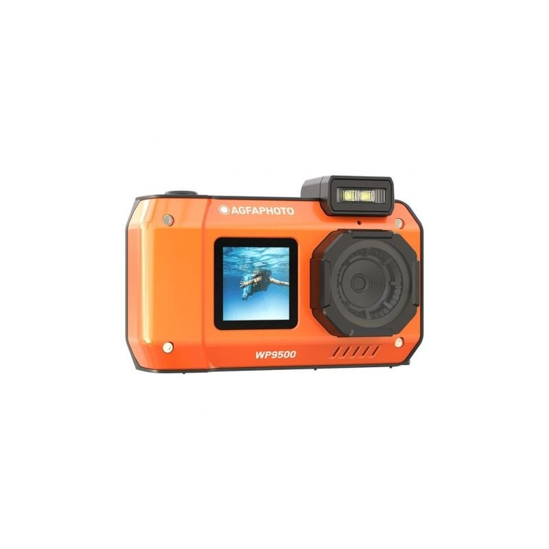Cámara Digital Deportiva AgfaPhoto Realishot WP9500/ 24MP/ Naranja - WP9500OG