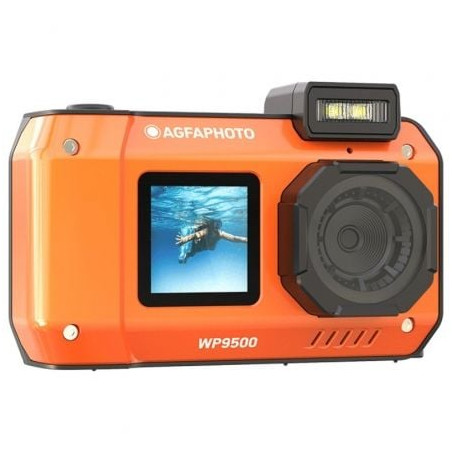 Cámara Digital Deportiva AgfaPhoto Realishot WP9500/ 24MP/ Naranja - WP9500OG