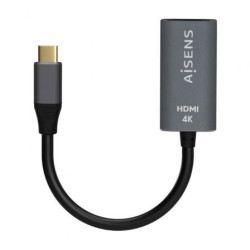 Conversor HDMI 4K 60Hz Aisens A109-0683/ HDMI Hembra - USB Tipo-C Macho/ 15cm/ Gris - A109-0683