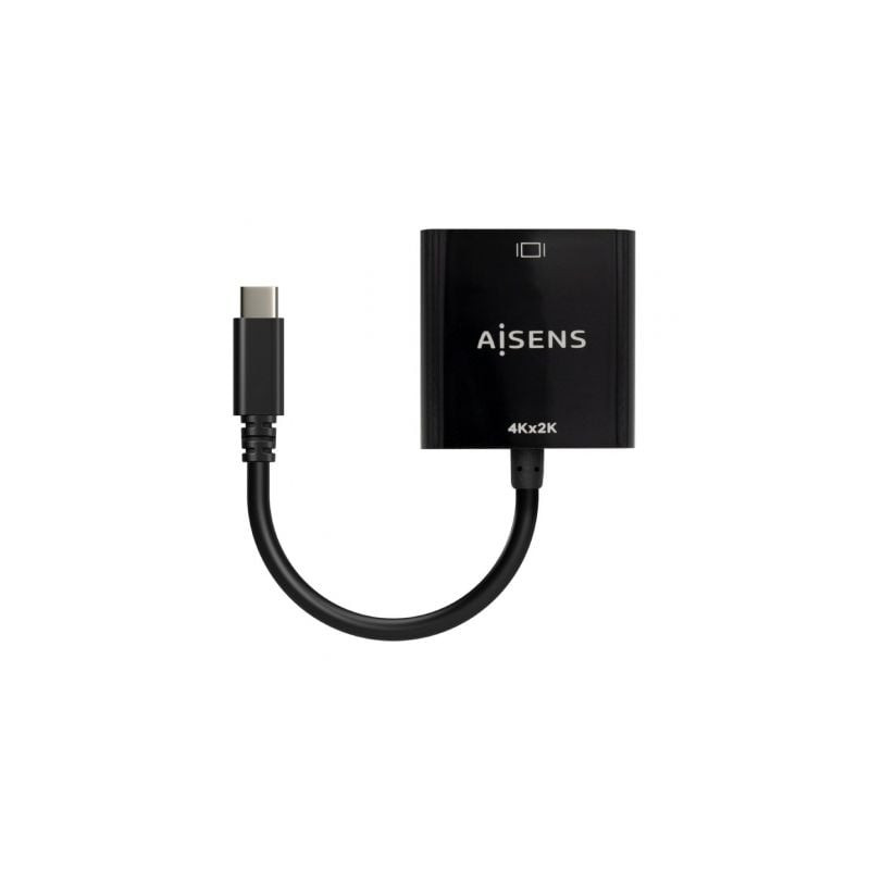 Conversor HDMI 4K 30Hz Aisens A109-0684/ HDMI Hembra - USB Tipo-C Macho/ 15cm/ Negro - A109-0684
