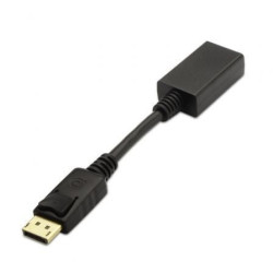 Conversor Aisens A125-0134/ DisplayPort Macho - HDMI Hembra/ 15cm/ Negro - A125-0134