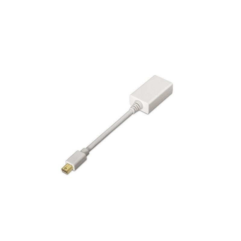 Conversor Aisens A125-0138/ Mini DisplayPort Macho - HDMI Hembra/ 15cm/ Blanco - A125-0138