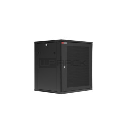 WP RWC-09604-B Armario Mural 9U - Puerta de Acero Perforada - Cerradura de Seguridad - 540x450x445mm - Color Negro - WPN-RWC-096