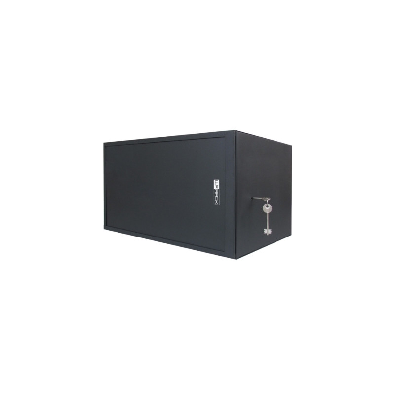 WP RWS-06504-B Armario Mural de Seguridad 6U - Puerta Corrediza - Antirrobo Clase RC4 - 560x400x400mm - Color Negro - WPN-RWS-06
