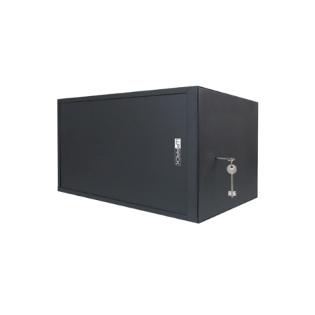 WP RWS-06504-B Armario Mural de Seguridad 6U - Puerta Corrediza - Antirrobo Clase RC4 - 560x400x400mm - Color Negro - WPN-RWS-06