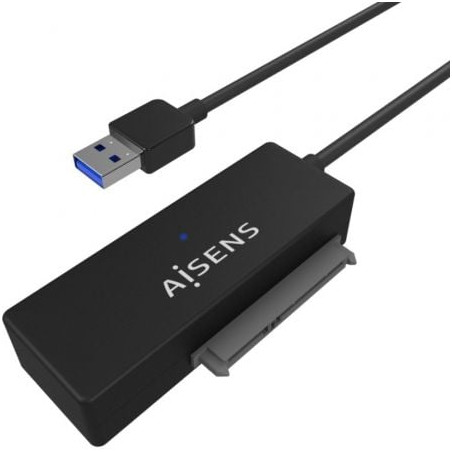 Adaptador para Discos Duros 2.5"/3.5" Aisens ASE-35A01B/ USB 3.0 - SATA/ con Alimentador - ASE-35A01B