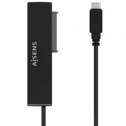 Adaptador para Discos Duros 2.5"/3.5" Aisens ASE-35C02B/ USB Tipo-C - SATA/ con Alimentador - ASE-35C02B