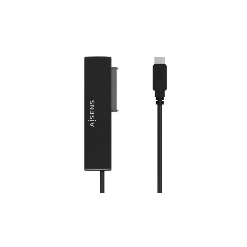 Adaptador para Discos Duros 2.5"/3.5" Aisens ASE-35C02B/ USB Tipo-C - SATA/ con Alimentador - ASE-35C02B