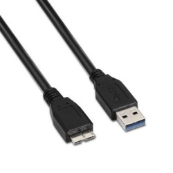 Cable USB 3.0 Aisens A105-0044/ USB Macho - MicroUSB Macho/ 5Gbps/ 2m/ Negro - A105-0044