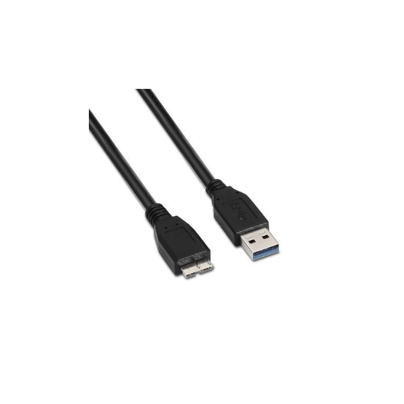 Cable USB 3.0 Aisens A105-0044/ USB Macho - MicroUSB Macho/ 5Gbps/ 2m/ Negro - A105-0044