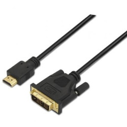 Cable HDMI Aisens A117-0090/ DVI Macho - HDMI Macho/ 1.8m/ Negro - A117-0090