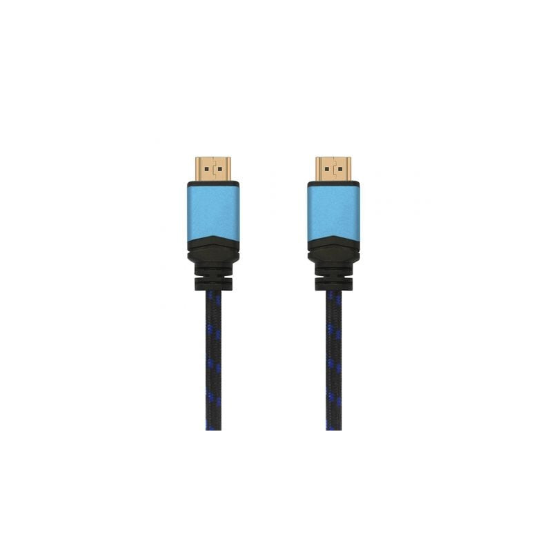 Cable HDMI 2.0 4K Aisens A120-0359/ HDMI Macho - HDMI Macho/ 5m/ Negro y Azul - A120-0359