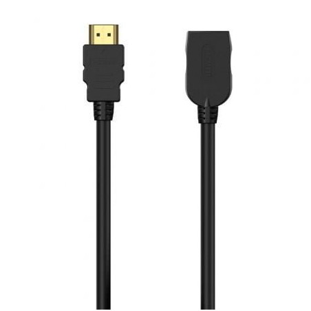 Cable Alargador HDMI Aisens A120-0544/ HDMI Macho - HDMI Hembra/ Hasta 10W/ 2250Mbps/ 1m/ Negro - A120-0544