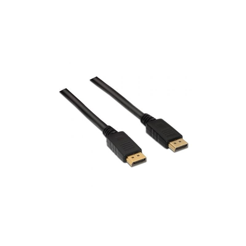 Cable DisplayPort 1.2 4K Aisens A124-0129/ DisplayPort Macho - DisplayPort Macho/ Hasta 5W/ 2300Mbps/ 2m/ Negro - A124-0129