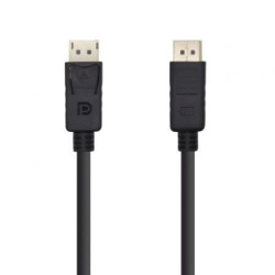Cable DisplayPort 1.2 4K Aisens A124-0388/ DisplayPort Macho - DisplayPort Macho/ Hasta 5W/ 2300Mbps/ 10m/ Negro - A124-0388