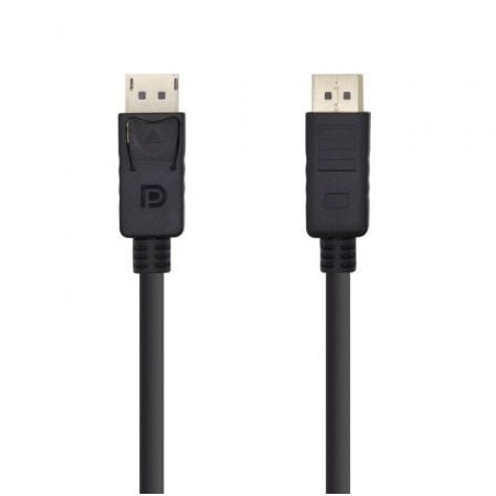 Cable DisplayPort 1.2 4K Aisens A124-0388/ DisplayPort Macho - DisplayPort Macho/ Hasta 5W/ 2300Mbps/ 10m/ Negro - A124-0388