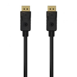 Cable DisplayPort 1.2 4K Aisens A124-0549/ DisplayPort Macho - DisplayPort Macho/ Hasta 5W/ 2300Mbps/ 1.5m/ Negro - A124-0549